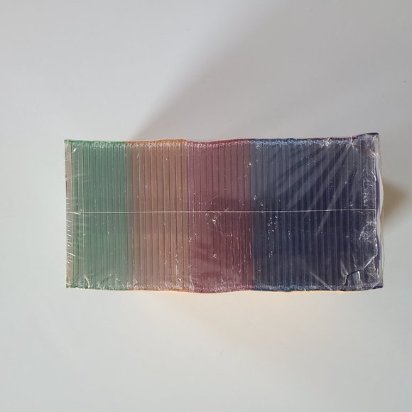 Memorex Multi Color Slim Jewel Cases 50 Pack Sealed New - Picture 5 of 5
